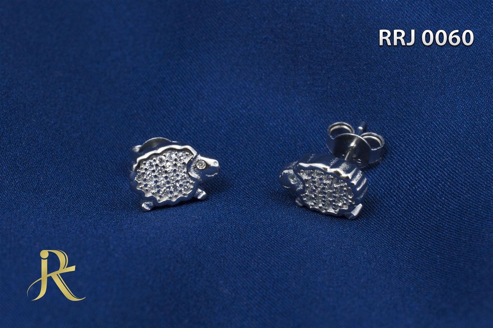 RRJ0060 Pure 925 Sterling Silver Stud - RishiRich Jewels