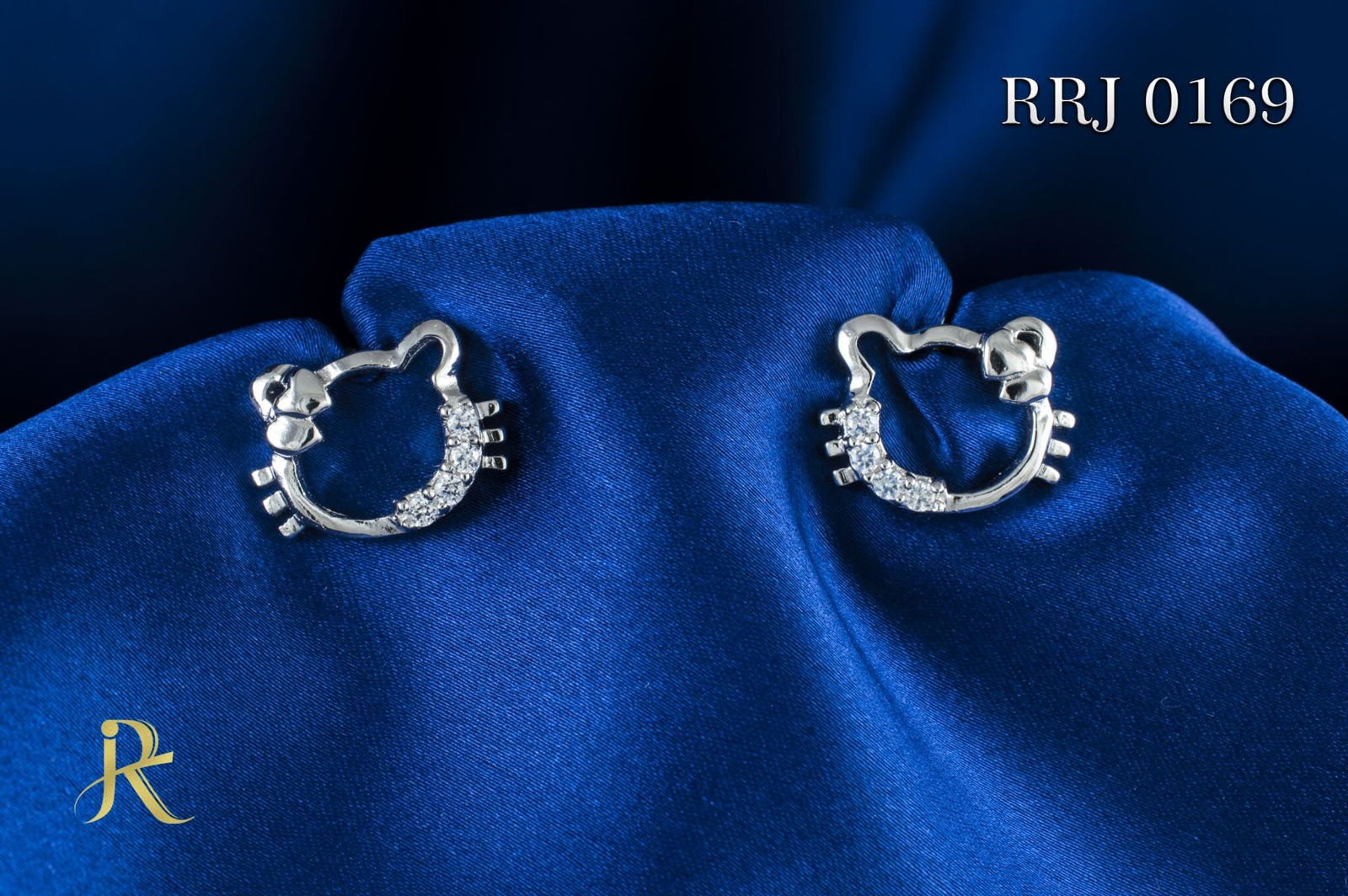 RRJ0169 Pure 925 Sterling Silver Stud - RishiRich Jewels