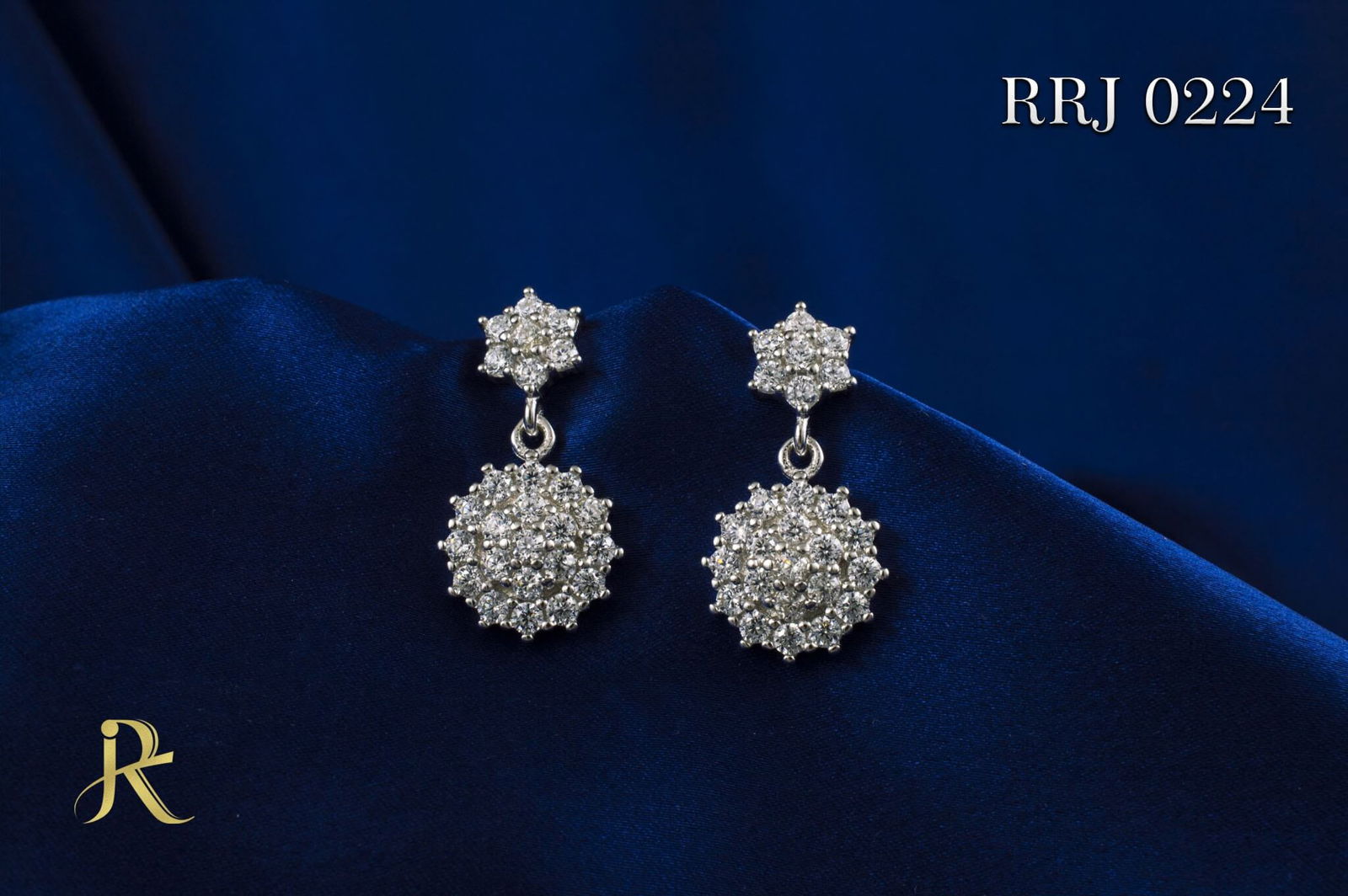 RRJ0224 Pure 925 Sterling Silver Earring - RishiRich Jewels