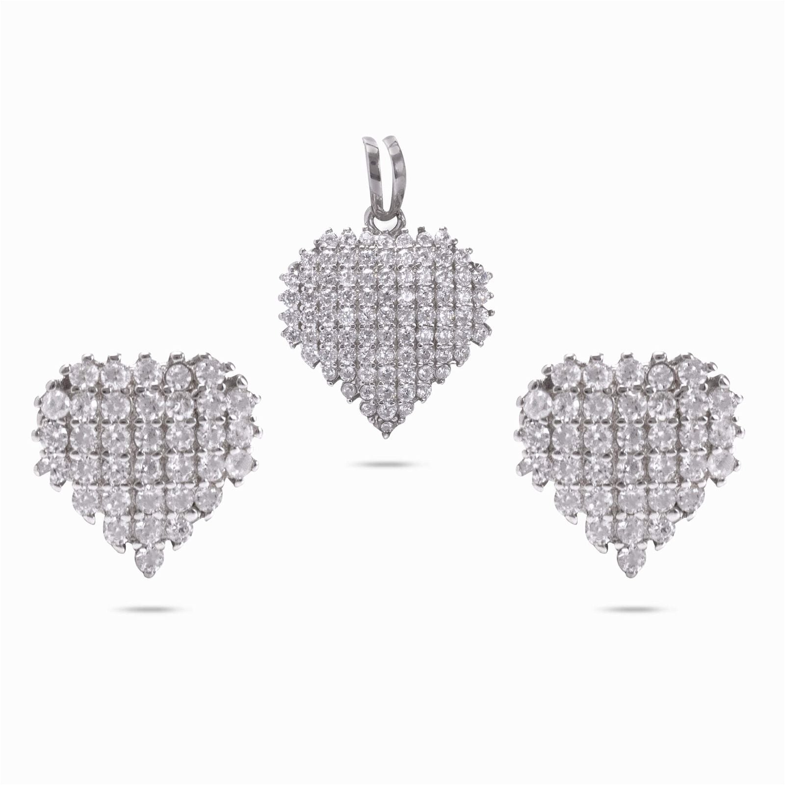 RRJ0240 Pure 925 Sterling Silver Pendant Set - RishiRich Jewels