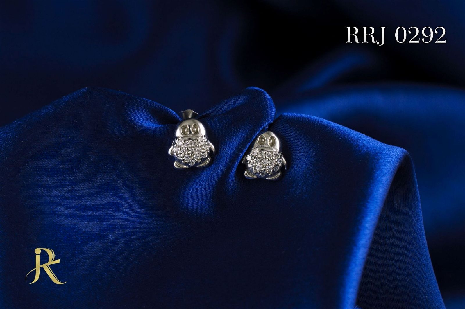 RRJ0292 Pure 925 Sterling Silver Stud - RishiRich Jewels