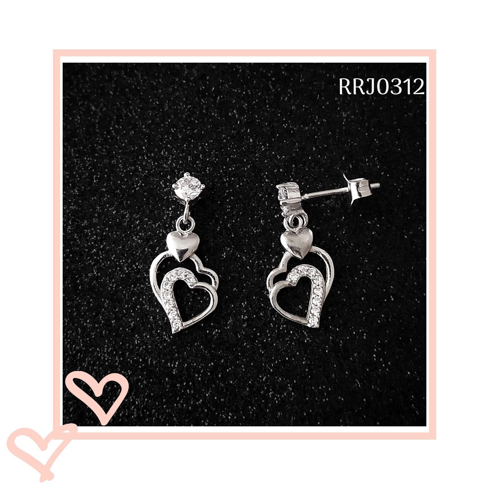 RRJ0312 Pure 925 Sterling Silver Earring - RishiRich Jewels