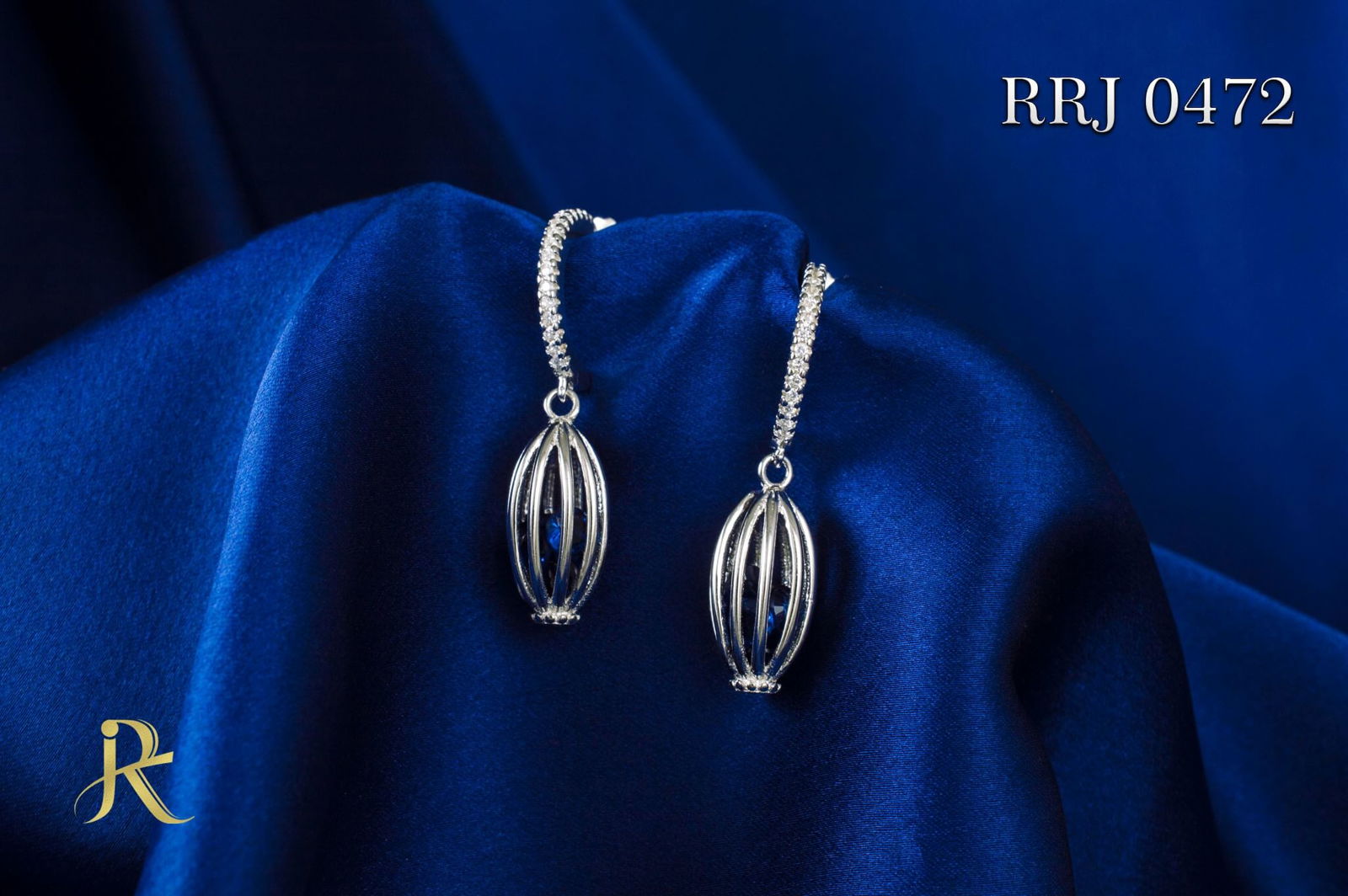 RRJ0472 Pure 925 Sterling Silver Earring - RishiRich Jewels