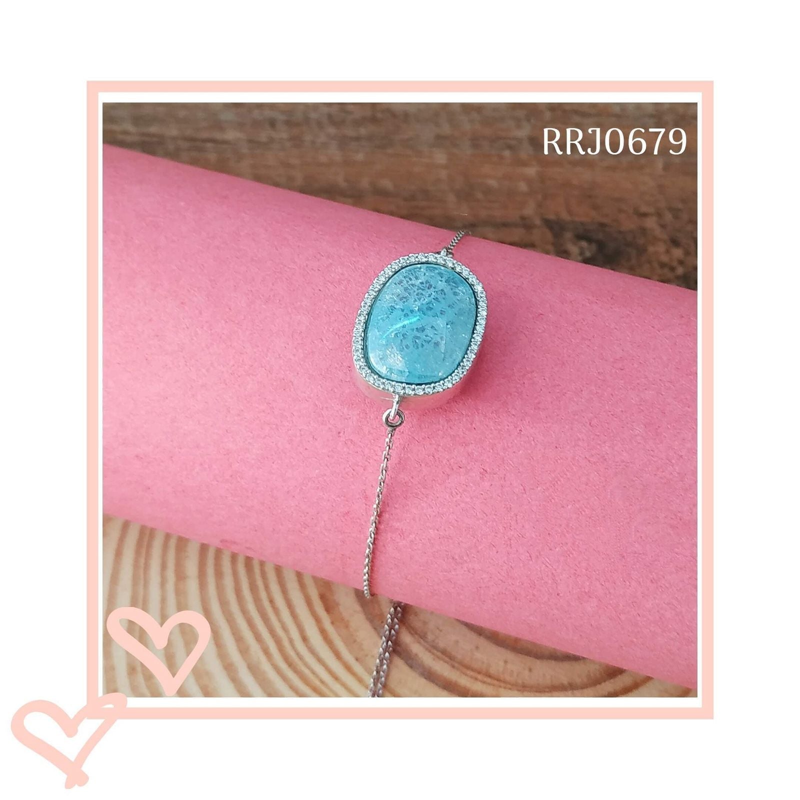 RRJ0679 Pure 925 Sterling Silver Bracelet - RishiRich Jewels