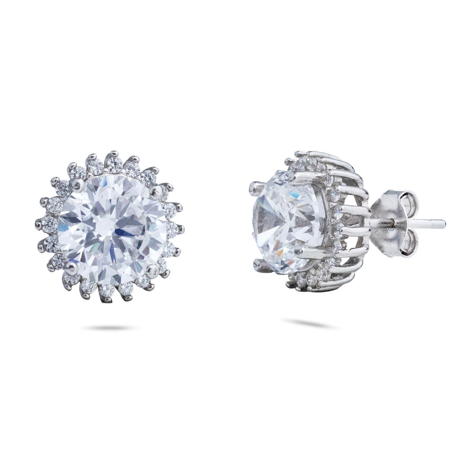 RRJ0827 Pure 925 Sterling Silver Stud - RishiRich Jewels