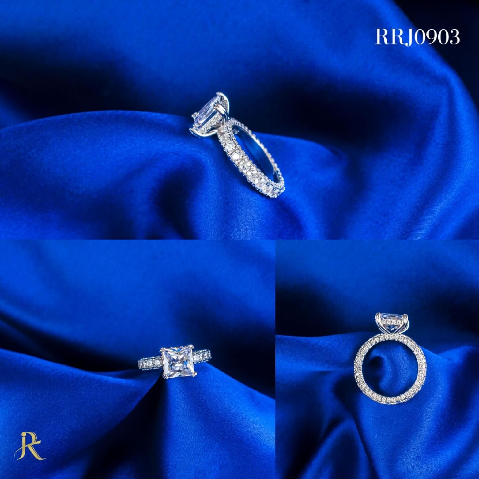 RRJ0903 Pure 925 Sterling Silver Ring - RishiRich Jewels