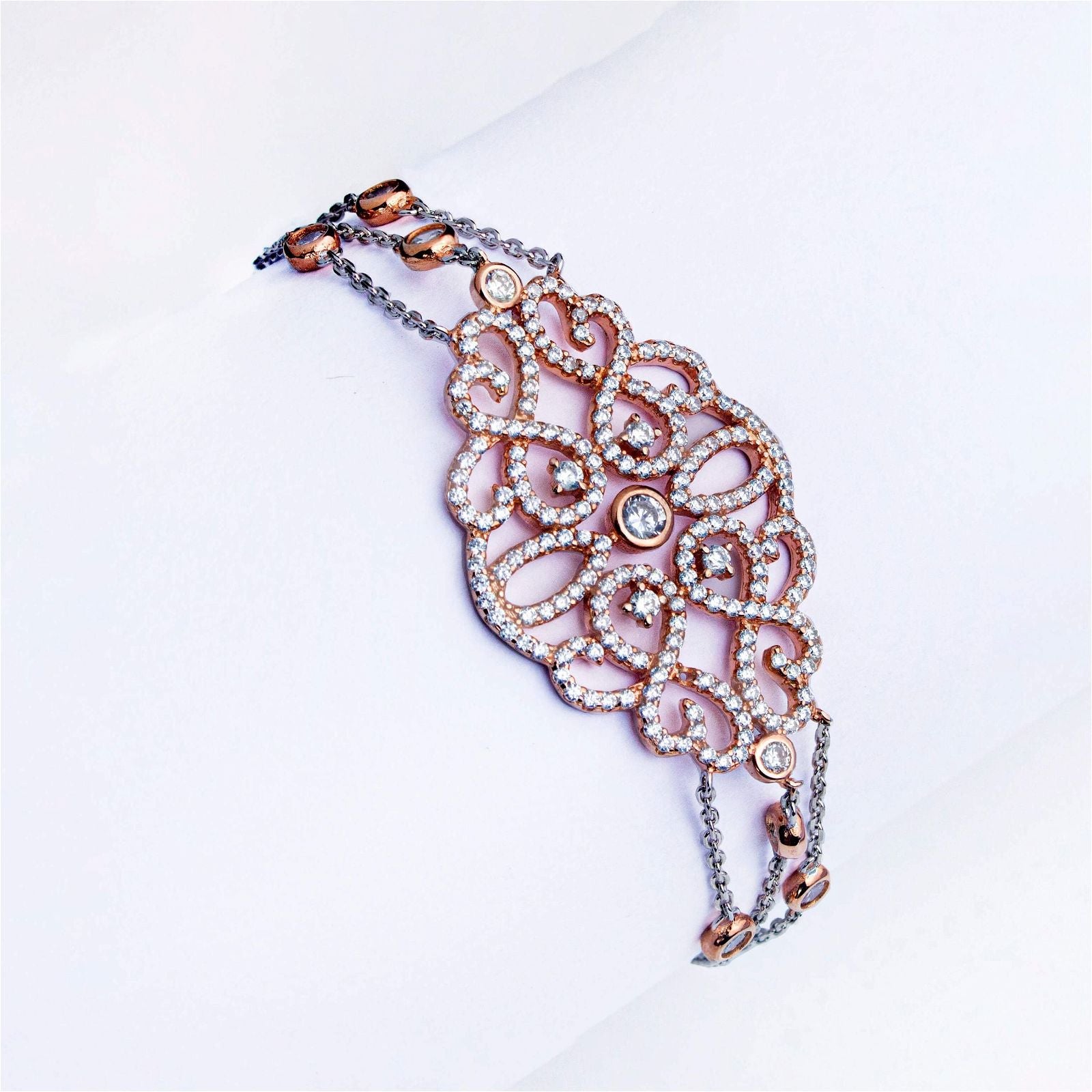 RRJ0934 Pure 925 Sterling Silver Bracelet - RishiRich Jewels