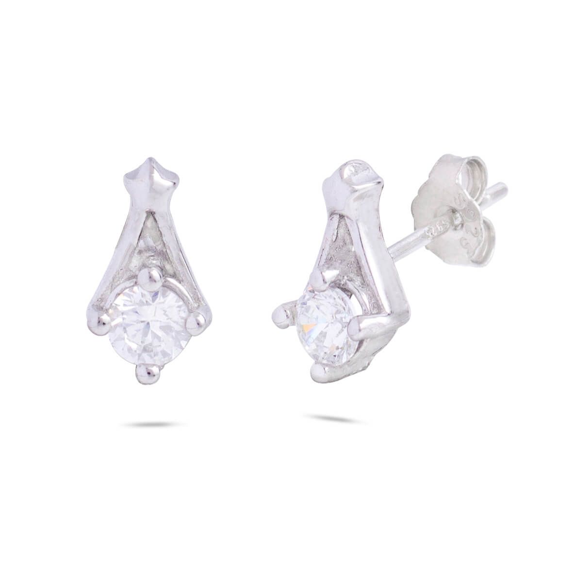 RRJ1434 925 Sterling Silver Stud - RishiRich Jewels
