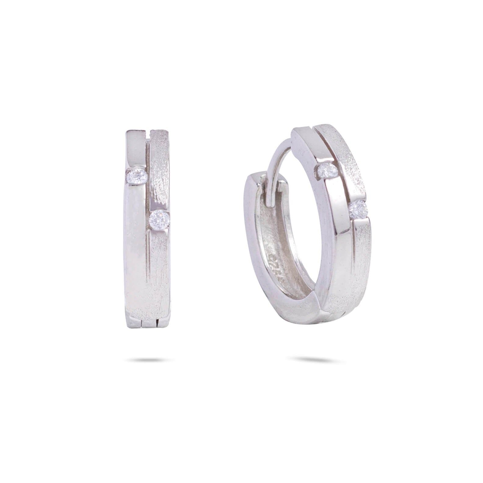 Round Silver Hoop Earring - RishiRich Jewels