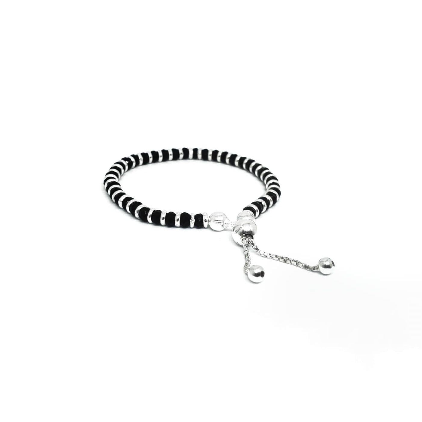 Baby Silver Nazariya Adjustable Bracelet - RishiRich Jewels