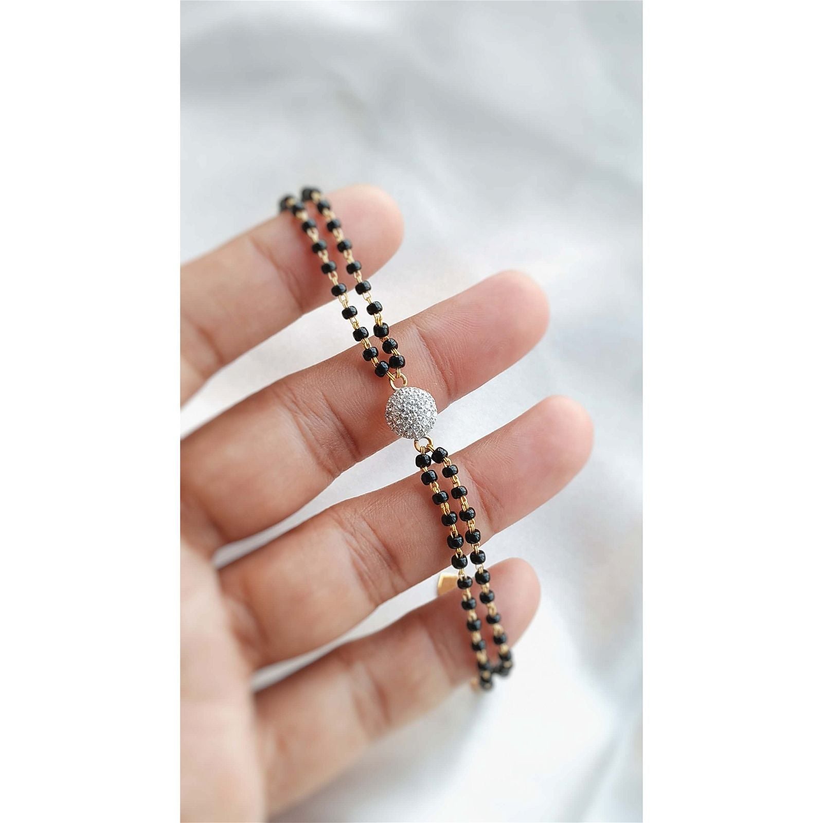 Bejewelled Mangalsutra Bracelet - RishiRich Jewels
