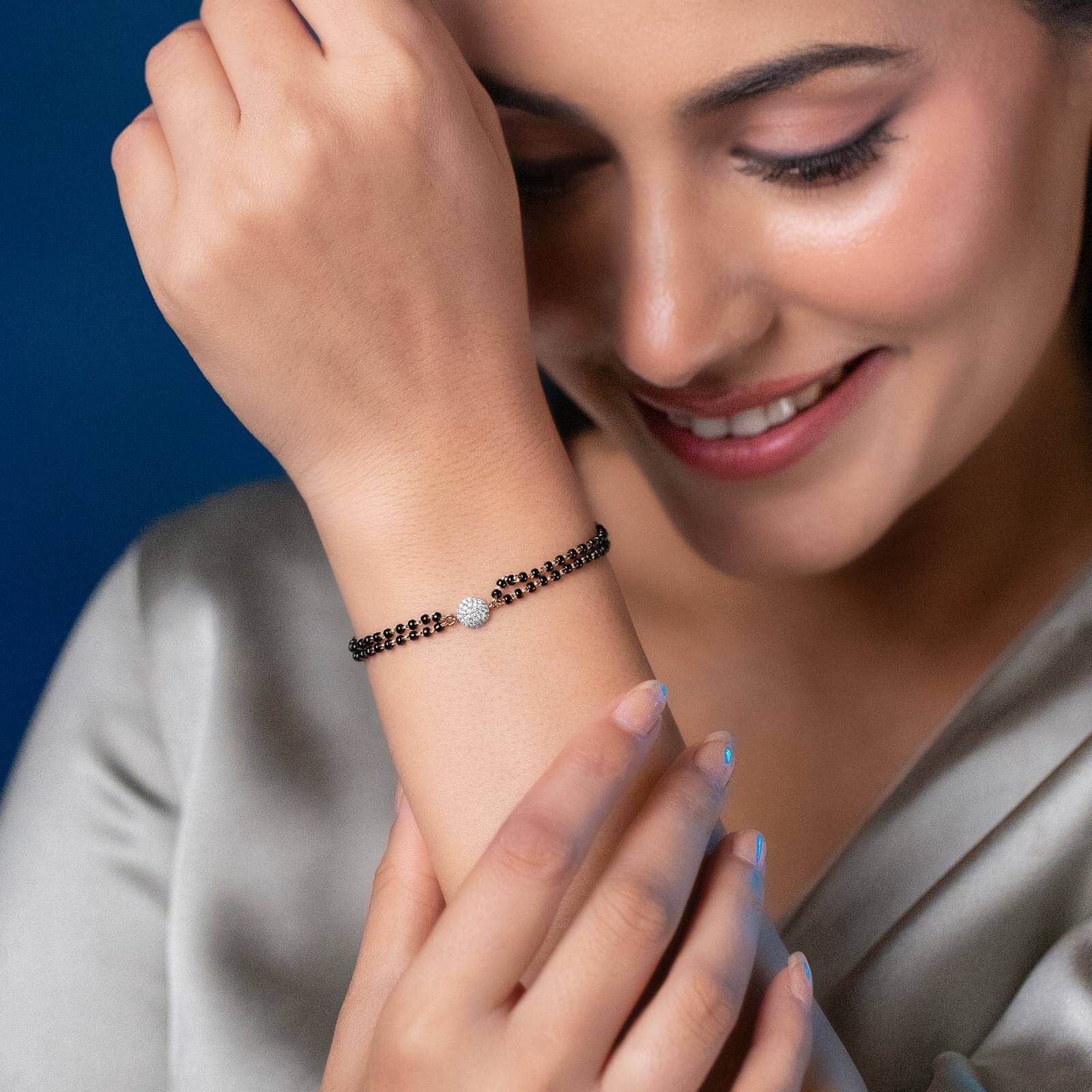 Bejewelled Mangalsutra Bracelet - RishiRich Jewels
