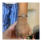 Captain America Shield Silver Baby Nazariya Bracelet - RishiRich Jewels