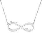 Couple Name Infinity Necklace - RishiRich Jewels