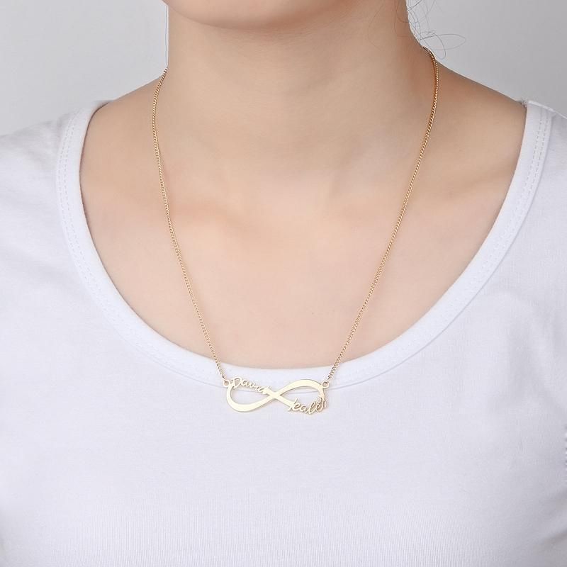 Couple Name Infinity Necklace - RishiRich Jewels
