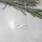 Couple Name Infinity Necklace - RishiRich Jewels