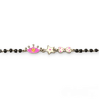 Crown, Star & Bow Silver Baby Nazariya Bracelet - RishiRich Jewels