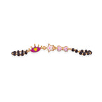 Crown, Star & Bow Silver Baby Nazariya Bracelet - RishiRich Jewels