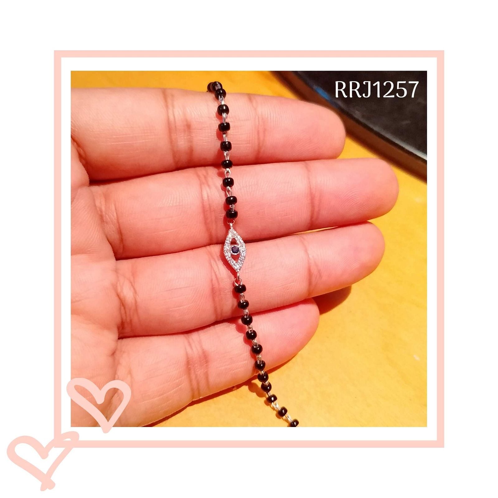 Dainty Evil Eye Mangalsutra Bracelet - RishiRich Jewels