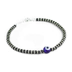 Evil Eye Silver Nazariya Bracelet - RishiRich Jewels