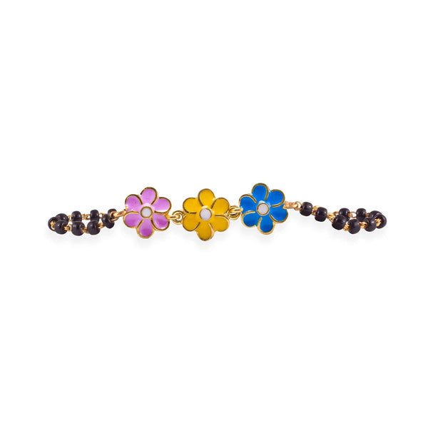 Flowers Silver Baby Nazariya Bracelet - RishiRich Jewels