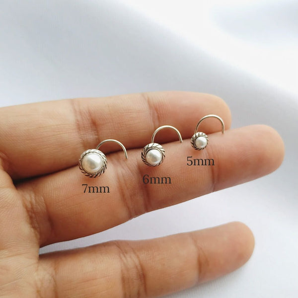 Freshwater Pearl Nose Pin - RishiRich Jewels