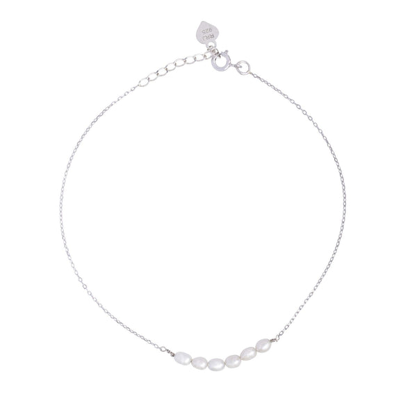 Freshwater Suji Pearl Anklet - RishiRich Jewels