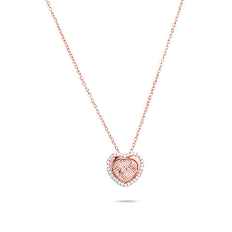Glittering Heart Necklace - RishiRich Jewels