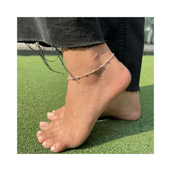 Link Ball Chain Anklet - RishiRich Jewels