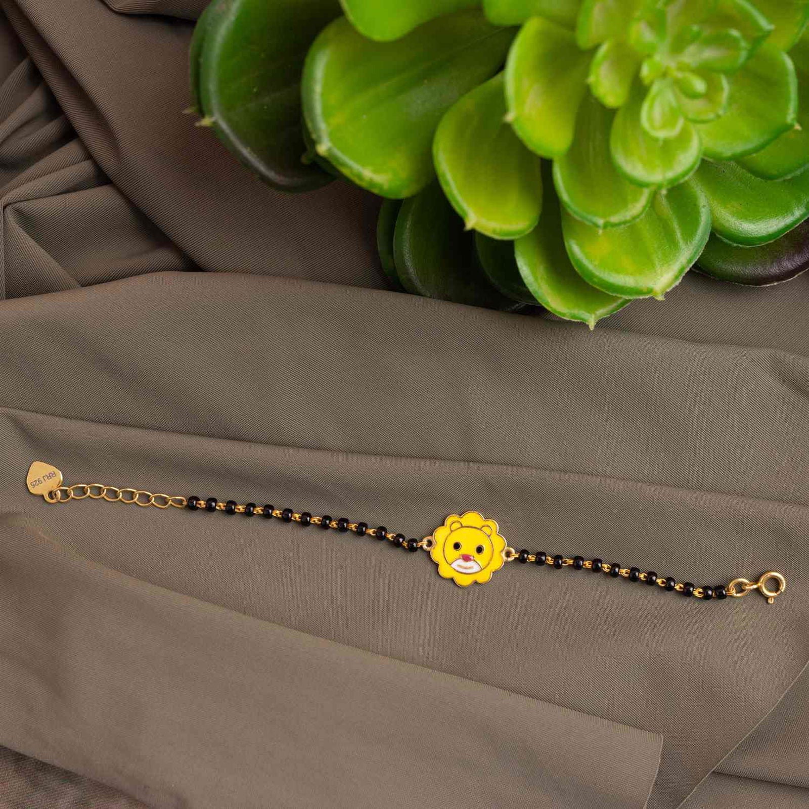 Lion Silver Baby Nazariya Bracelet - RishiRich Jewels