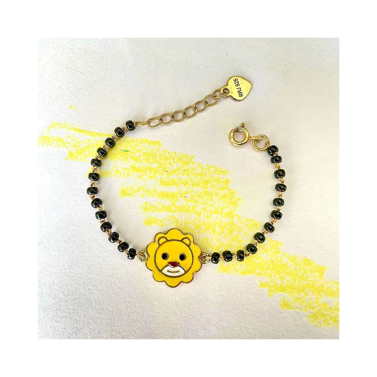 Lion Silver Baby Nazariya Bracelet - RishiRich Jewels