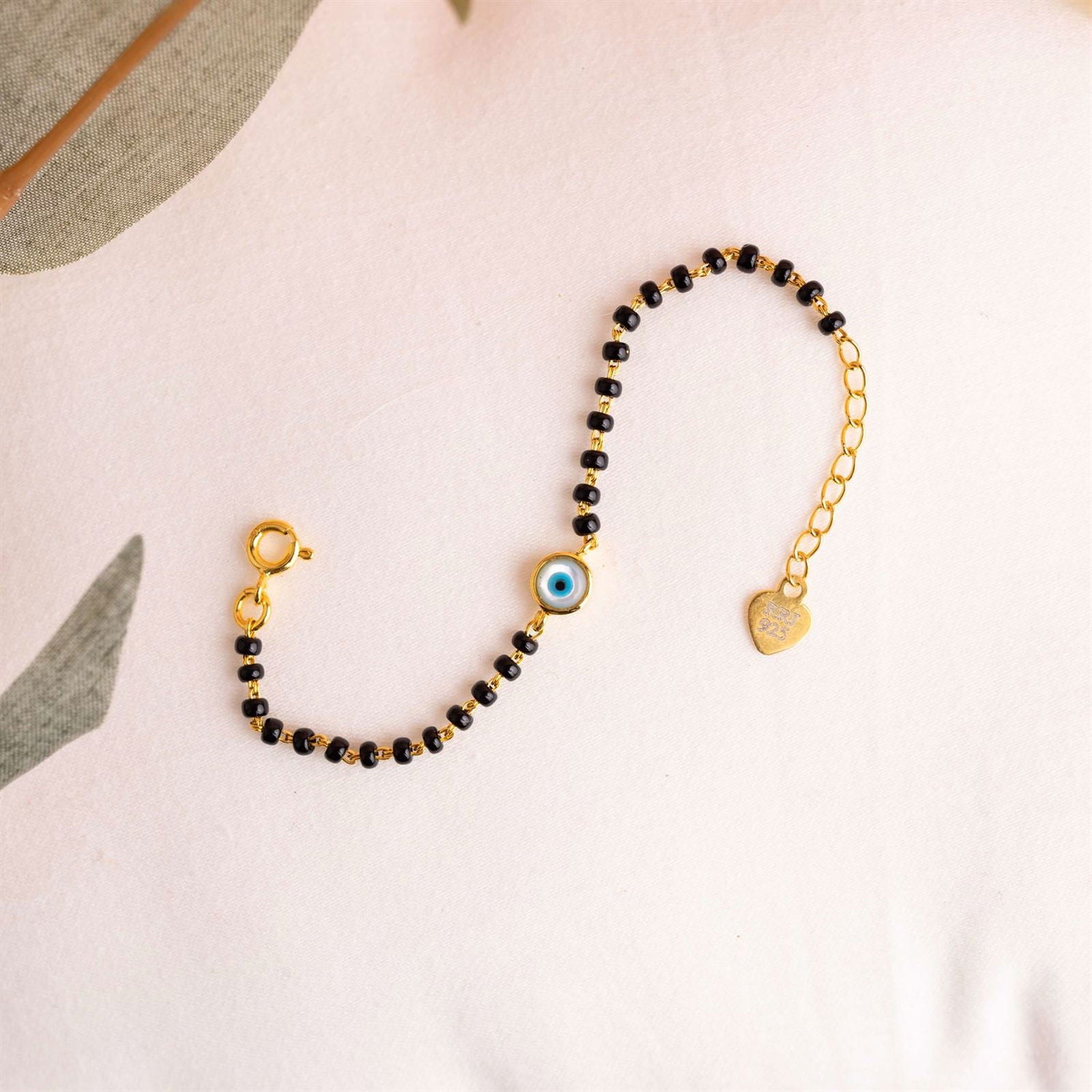 MOP Evil Eye Baby Nazariya Bracelet - RishiRich Jewels