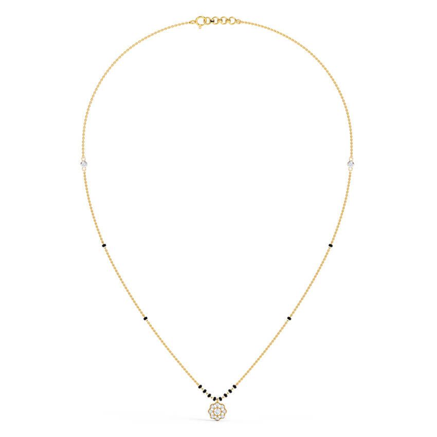 Navam Silver Neck Mangalsutra - RishiRich Jewels
