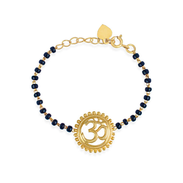 OM Silver Baby Nazariya Bracelet - RishiRich Jewels