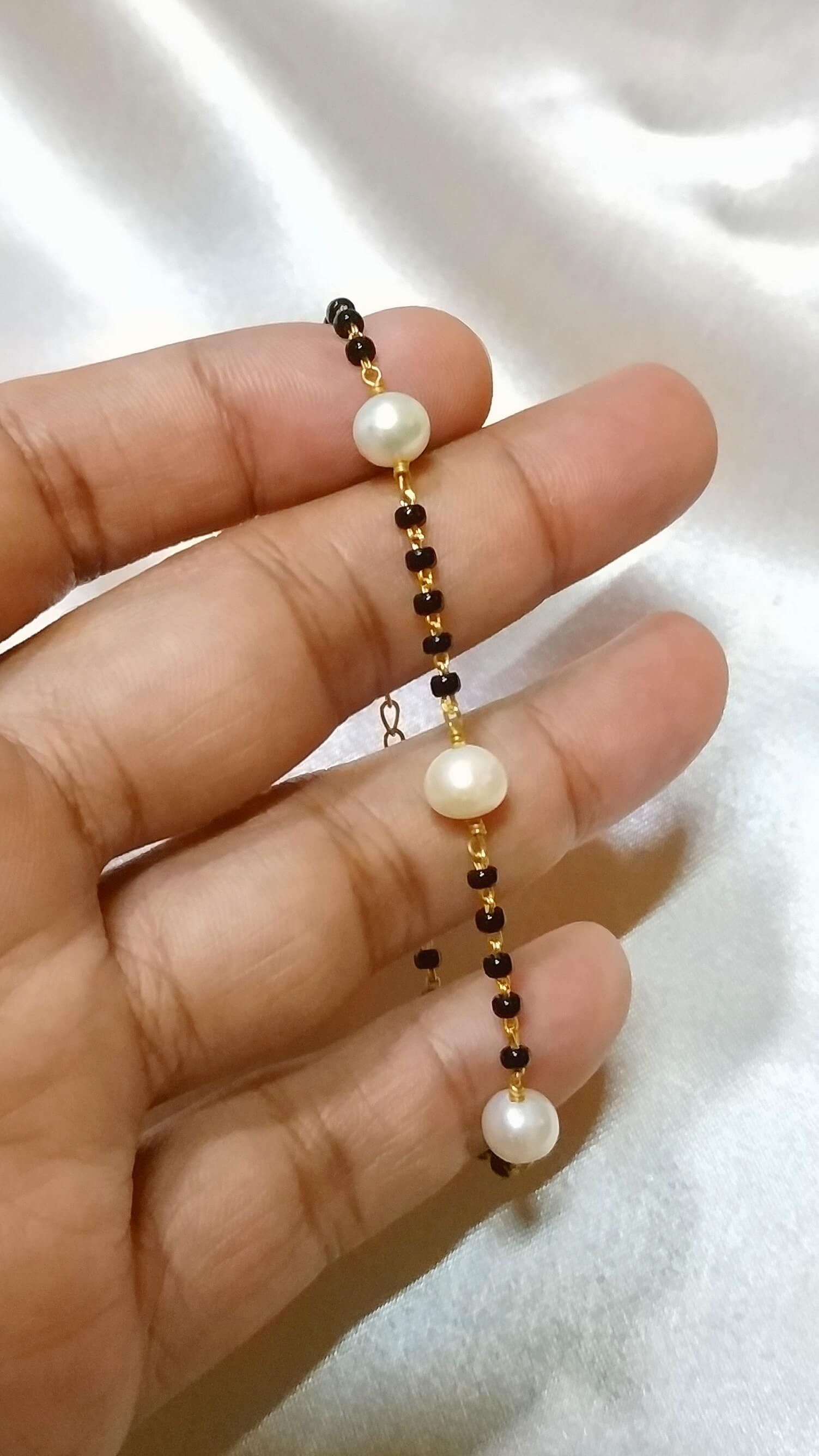 Pearltastic Mangalsutra Bracelet - RishiRich Jewels