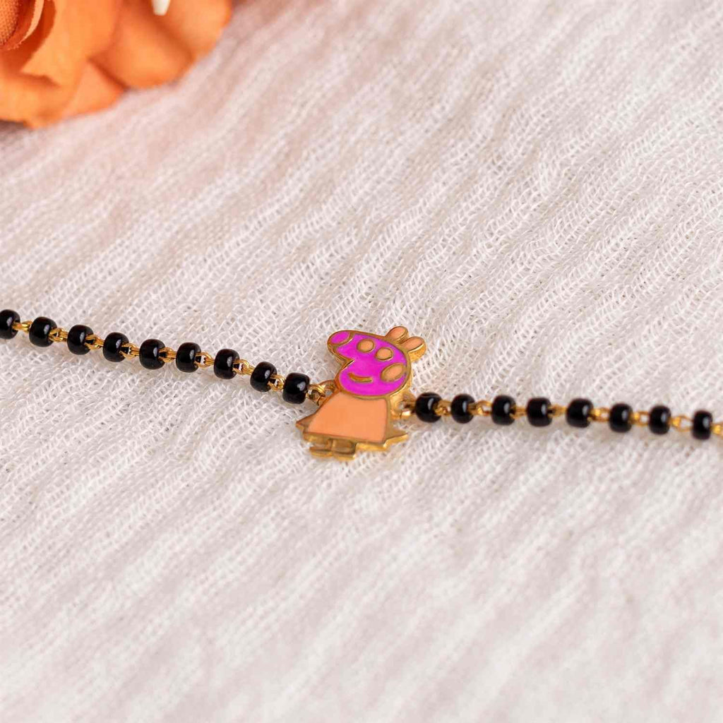Peppa Pig Silver Baby Nazariya Bracelet - RishiRich Jewels