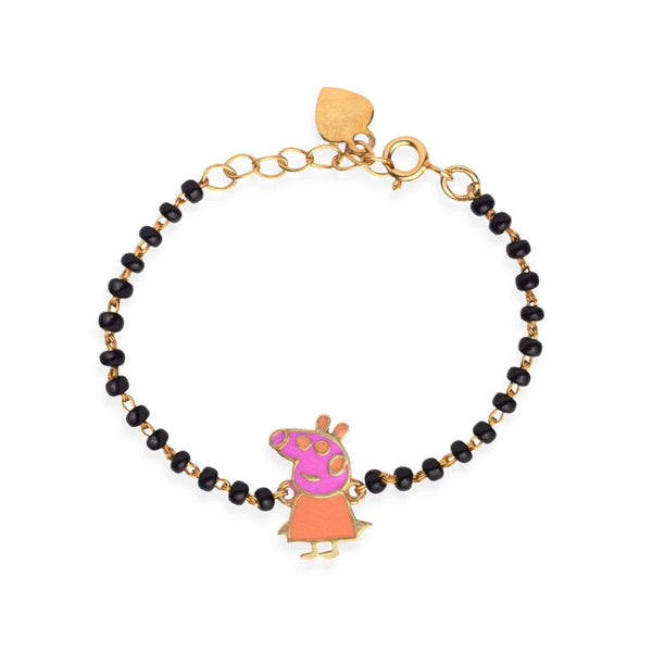 Peppa Pig Silver Baby Nazariya Bracelet - RishiRich Jewels