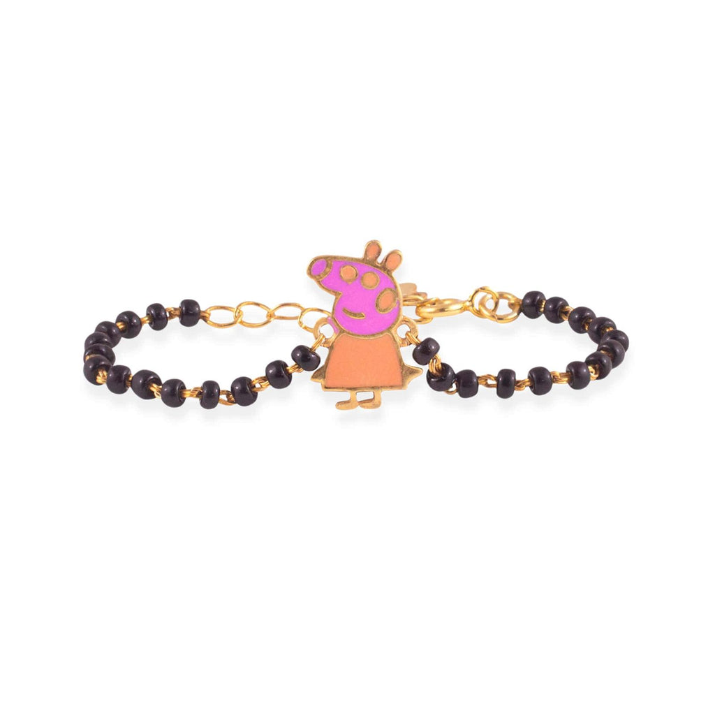 Peppa Pig Silver Baby Nazariya Bracelet - RishiRich Jewels