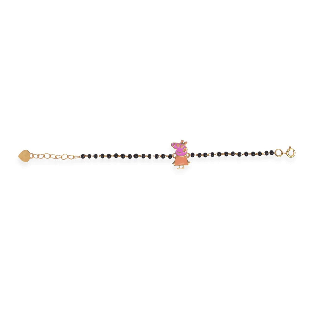 Peppa Pig Silver Baby Nazariya Bracelet - RishiRich Jewels