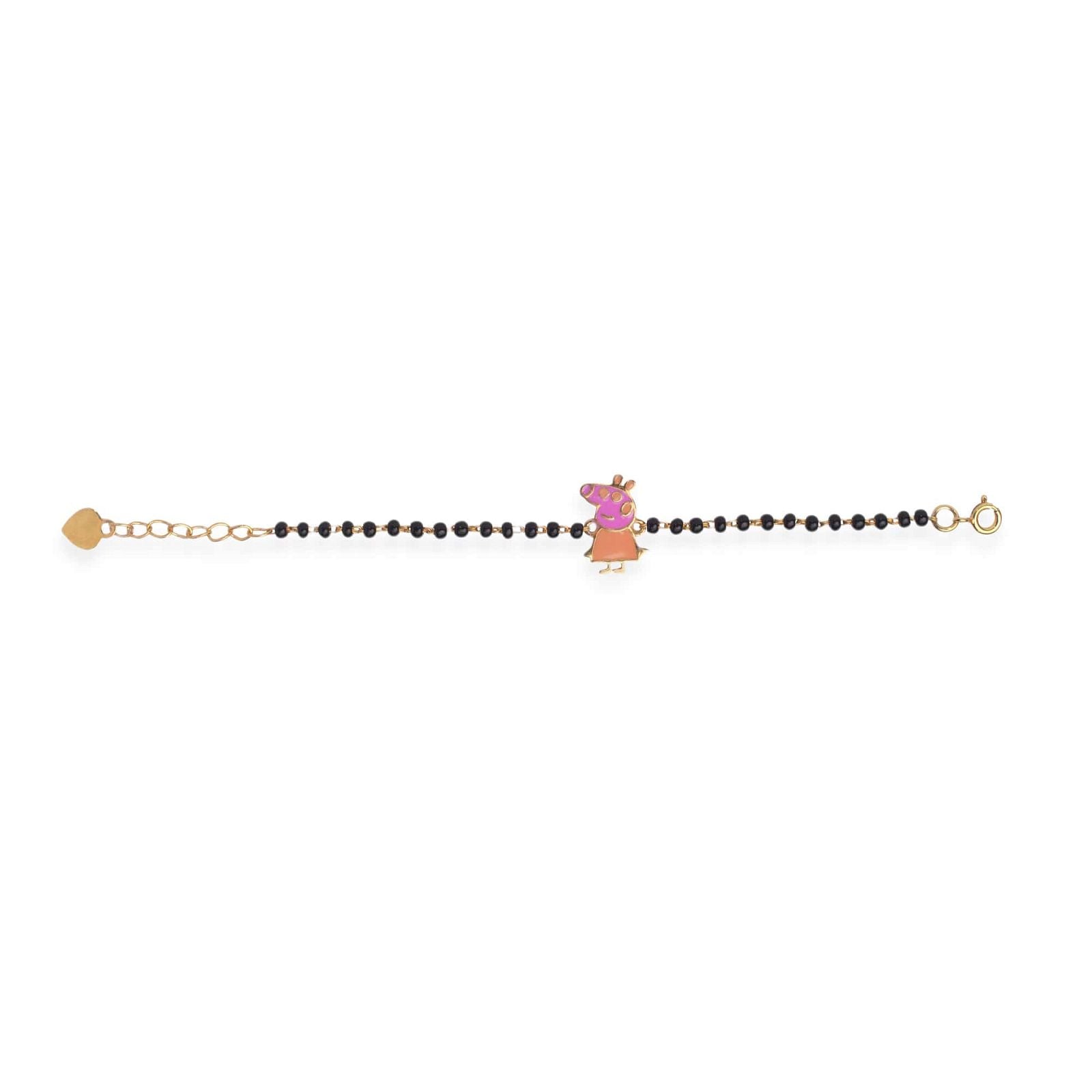 Peppa Pig Silver Baby Nazariya Bracelet - RishiRich Jewels