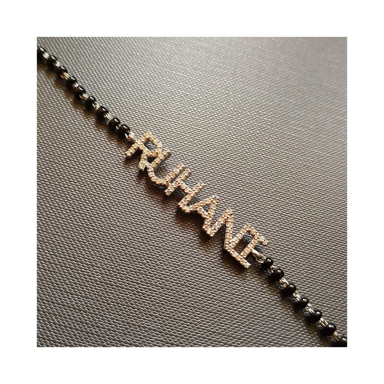 Personalised Name Mangalsutra Bracelet - RishiRich Jewels