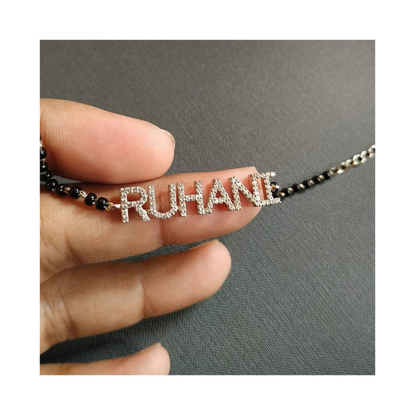 Personalised Name Mangalsutra Bracelet - RishiRich Jewels