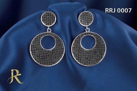 RRJ0007 Pure 925 Sterling Silver Earring - RishiRich Jewels