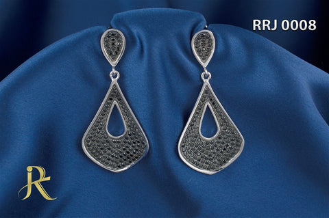 RRJ0008 Pure 925 Sterling Silver Earring - RishiRich Jewels