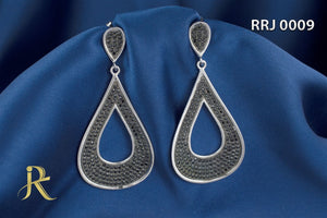RRJ0009 Pure 925 Sterling Silver Earring - RishiRich Jewels