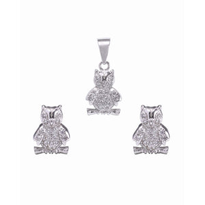 RRJ0021 Pure 925 Sterling Silver Pendant Set - RishiRich Jewels