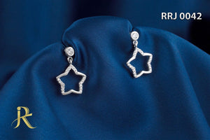 RRJ0042 Pure 925 Sterling Silver Earring - RishiRich Jewels