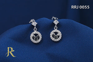 RRJ0055 Pure 925 Sterling Silver Earring - RishiRich Jewels