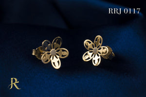 RRJ0117 Pure 925 Sterling Silver Stud - RishiRich Jewels