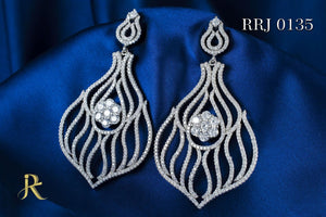 RRJ0135 Pure 925 Sterling Silver Earring - RishiRich Jewels